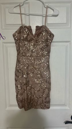 Rose gold formal dress