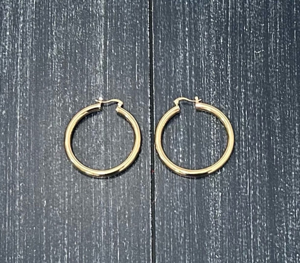 Gold Toned Hoop Earrings