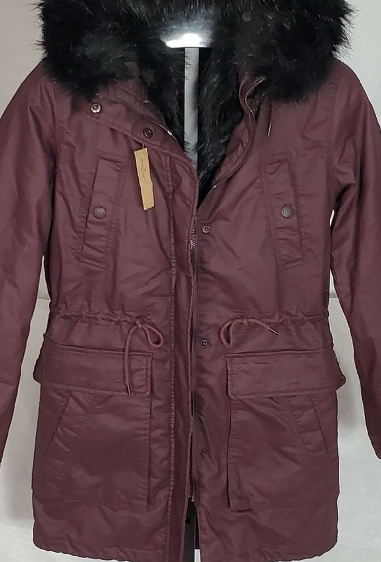 Women's American Eagle Hooded Parka Jacket Coat