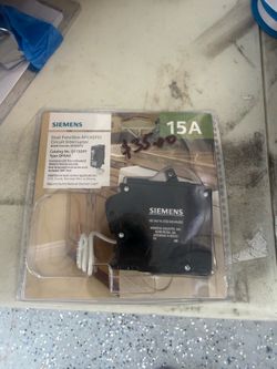 Siemens 15A Dual Function AFCI/GFCI Circuit Breaker