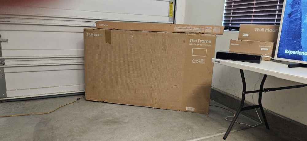 65 Inch Frame Samsung Smart TV 4K UHD Qled with 144 Hz refresh rate. 2025 Model brand new.