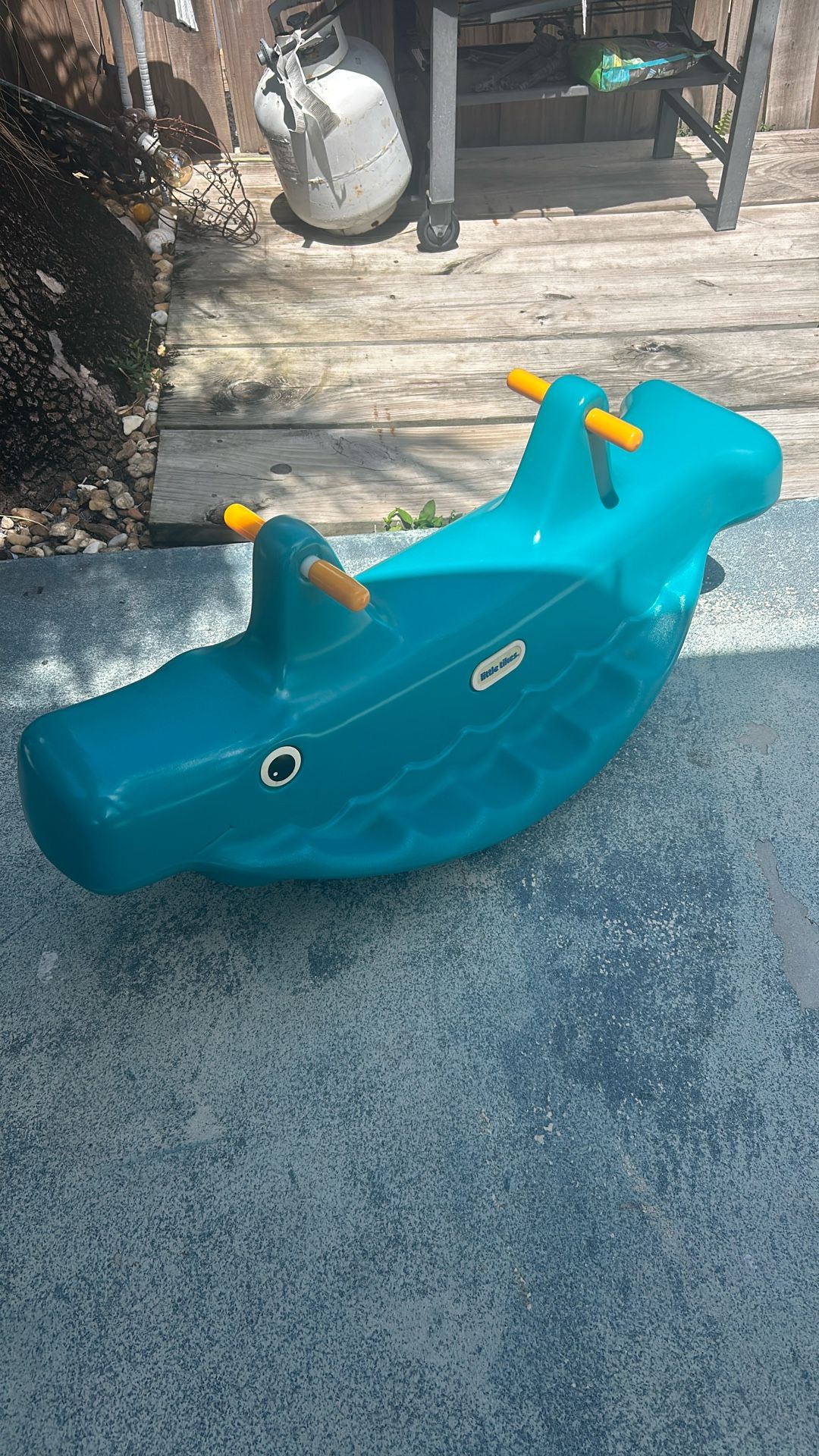 Whale Teeter Totter - Blue