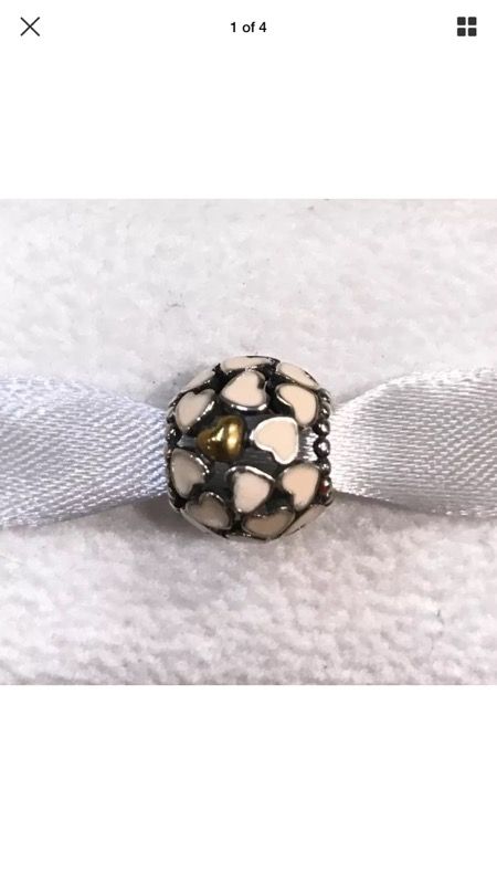 Authentic 14K Gold Plated Pandora Abundance of Love, Pink Enamel Bead Charm #791283EN40 + FREE Pandora Gift Packaging & Pandora Gift Pouch