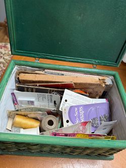 Vintage loaded Sewing Box