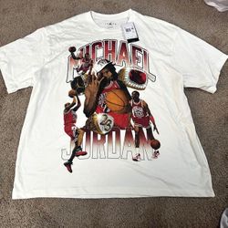 XXL Michael Jordan Championship Cream T-Shirt