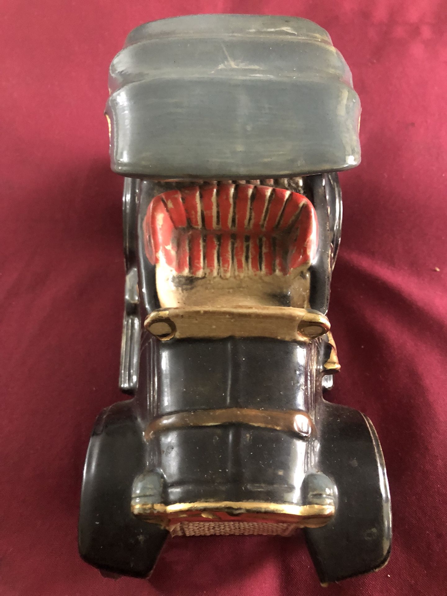 Ceramic 1904 Fiat Decanter Bottle Hand Painted, Italy (Milliefiori Cucchi)