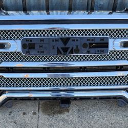 2019 2020 2021 GMC SIERRA 1500  FRONT  BUMPER GRILLE CHROME GRILL