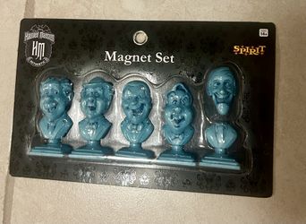Spirit Halloween Disney The Haunted Mansion 5 Resin Magnet Set Vintage Rare New