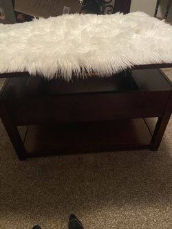 Wood End table