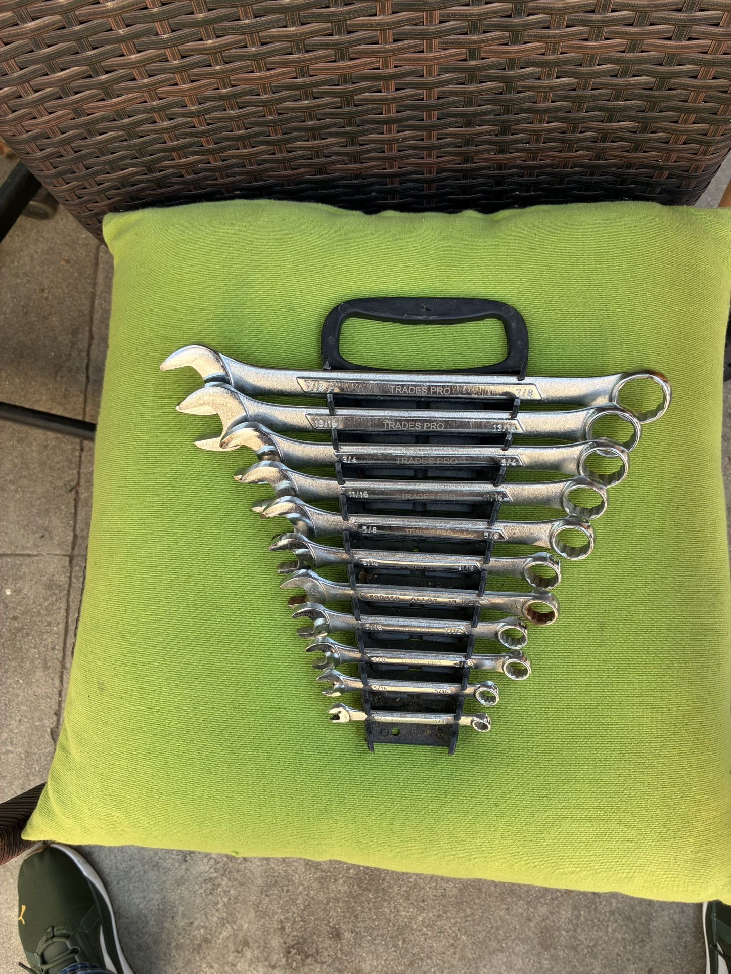 Trades Pro 11 Piece Wrench Set (1/4 - 7/8), Firm Price. 