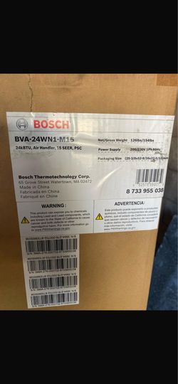 Bosch Air Handler 410a 2 ton