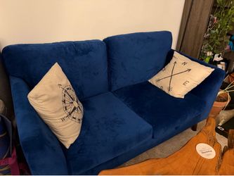 Blue Loveseat