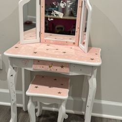Vanity With Stool