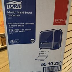 Tork Matic Paper Hand Towel Roll Dispenser (contact info removed) Elevation Design H1 Black New