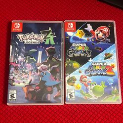 Nintendo Switch Games. Pokémon Legends ZA, Super Mario Galaxy 1-2