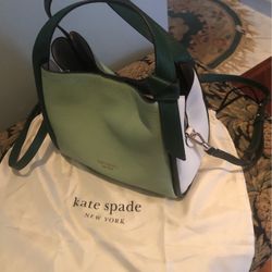 Kate Spade Leather Multi Color Shopper/ Top Handle New