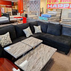 2 Pc. Sectional Black