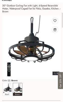 Outdoor ceiling fan