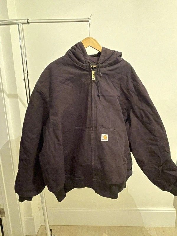 Vintage Carhartt Black USA-Made Jacket – 2XL Loose Fit