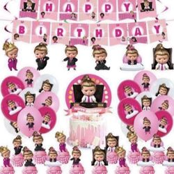 Boss Baby Girl Birthday Party Supplies 