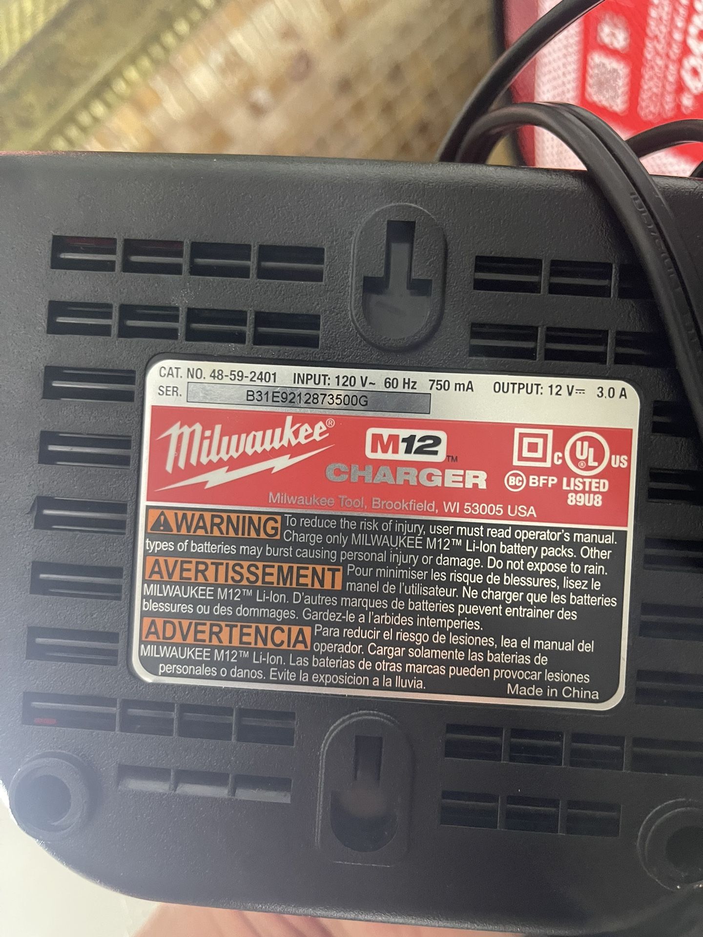 New M12 Chargers