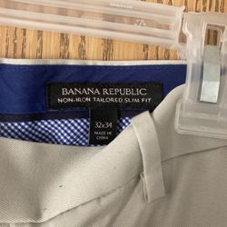 Banana Republic Non Iron Tailored Slim Dress Pants