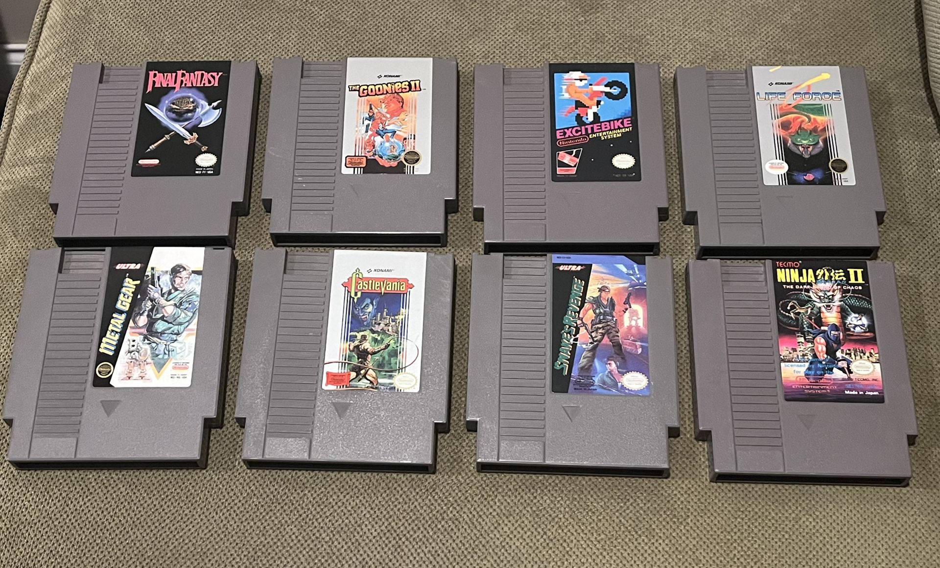 Vintage Nintendo NES Video Games Lot Including Final Fantasy, Excitebike & more!