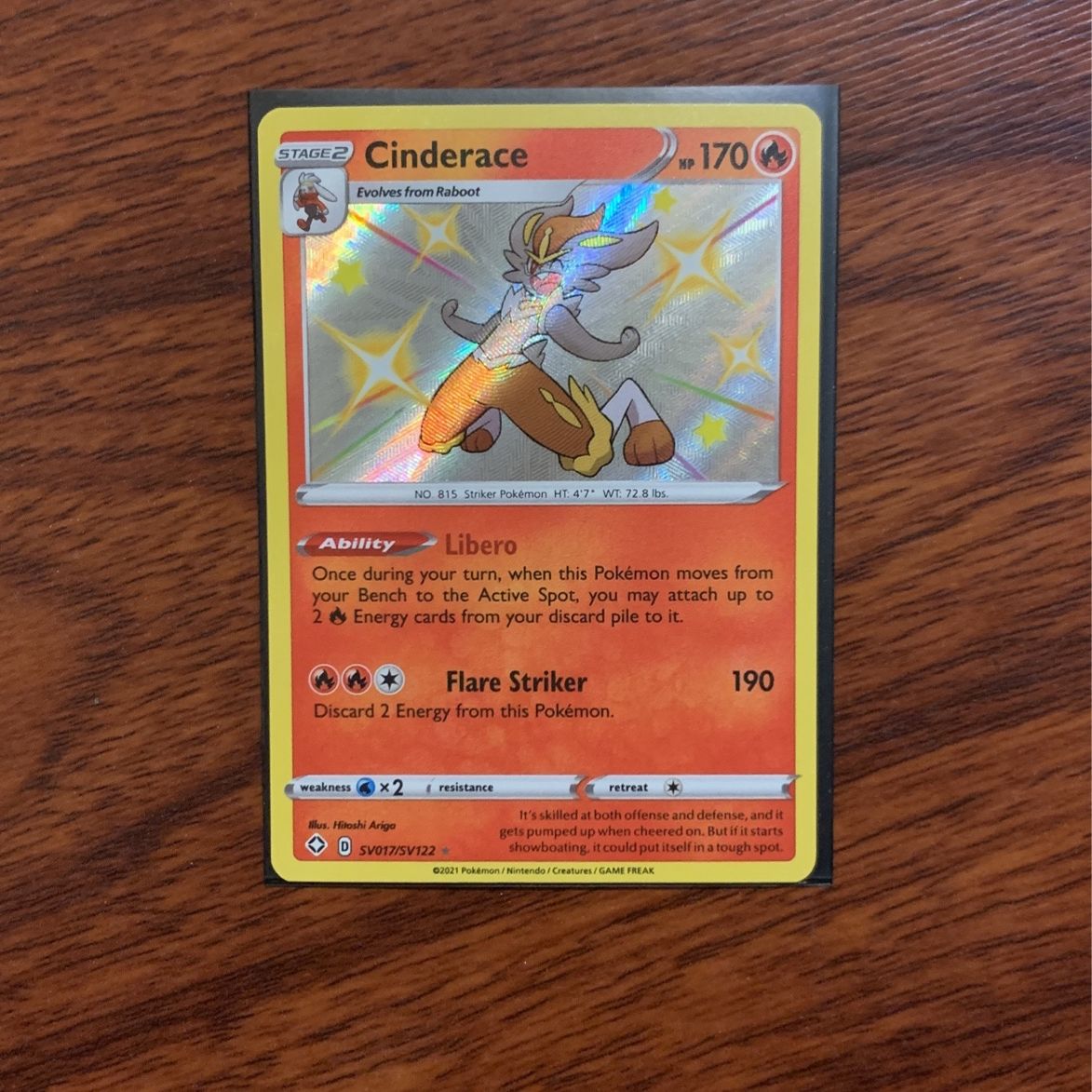 shiny cinderace pokemon card VMAX 17/24 - Special 5ban Graphics Shining Fates Singles Shiny Rillaboom, Shiny Cinderace and
