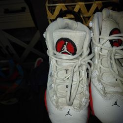 Kids Shoes (JORDAN'S) LIGHTLY WORN.ONLT WORN TO BASKERBALL. KIDS HAVE OUT GROWN THEM 3 PAIRS 1 PAIR UNWORN HEELYS.. 