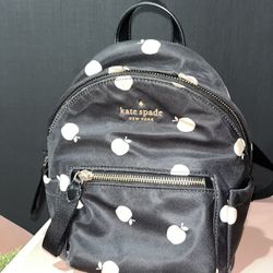Kate Spade Chelsea Apple Printed Nylon Mini Backpack