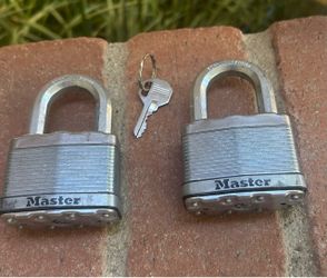 2 - Master Magnum Padlocks - Keyed Alike
