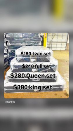 $280 Queen mattress with box spring