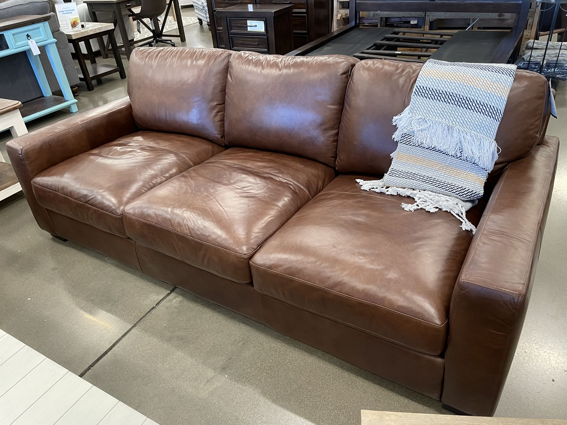 Brand New Leather Sofa And Chair