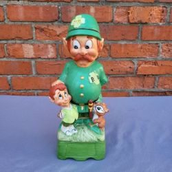 Vintage Decanter 1975 Hoffman Distilling Co Lucky Series Policeman Musical 12.5"