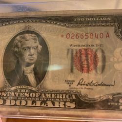 1953 A Two Dollar Error Note 