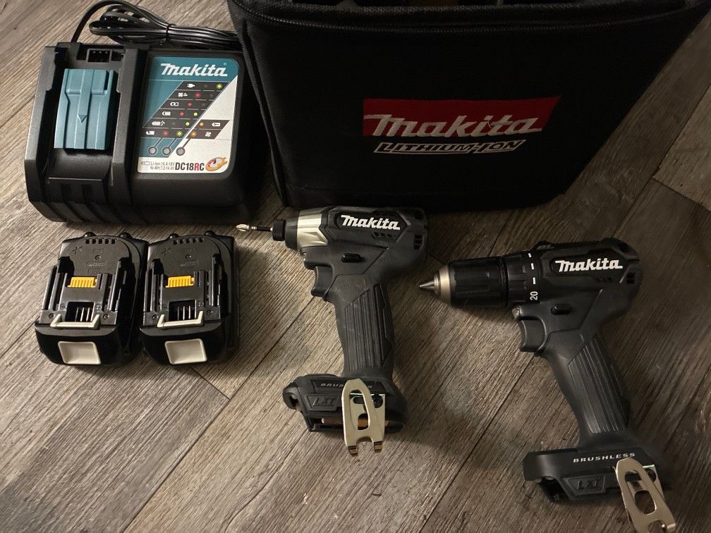 Makita 18V LXT Impact Driver & Drill Driver Combo – Black Edition – BRAND NEW