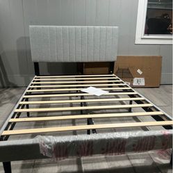 Grey Full Size Bed frame 