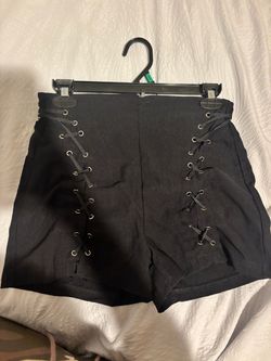 Black corset shorts