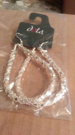 Silver and brown earrings new $5 each one now $2.50 for each one