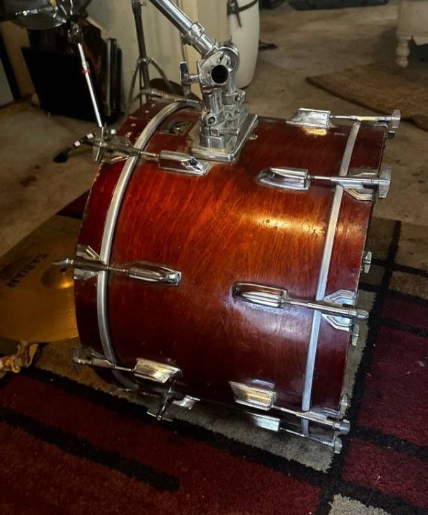 Vintage 1980s Tama Mahogany Superstar Drums