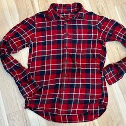  Uniqlo Flannel Plaid Pocket Shirt Women’s XS 