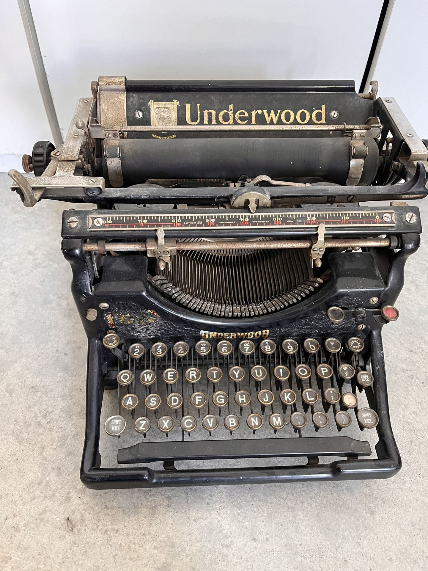Underwood No 5 Antique Typewriter 