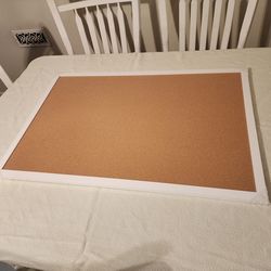 Medium / Large Reversible Cork Board w/ Linen Back