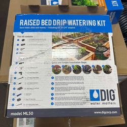 Raised Bed Garden Drip Irrigation Kit