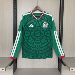 Mexico Home 2026 World Cup Jersey Long Sleeve