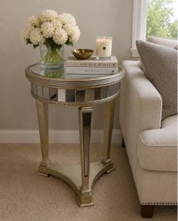 Z Gallerie Borghese Mirrored Side Table
