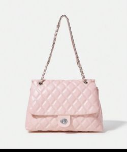 Large Capacity Rhombic Pattern Bag