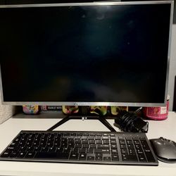 24 inch Monitor and Keyboard