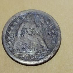 1856 O Seated Liberty Silver Dime