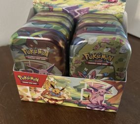 Pokemon Prismatic Evolutions 8X Tins **ALL SEALED**